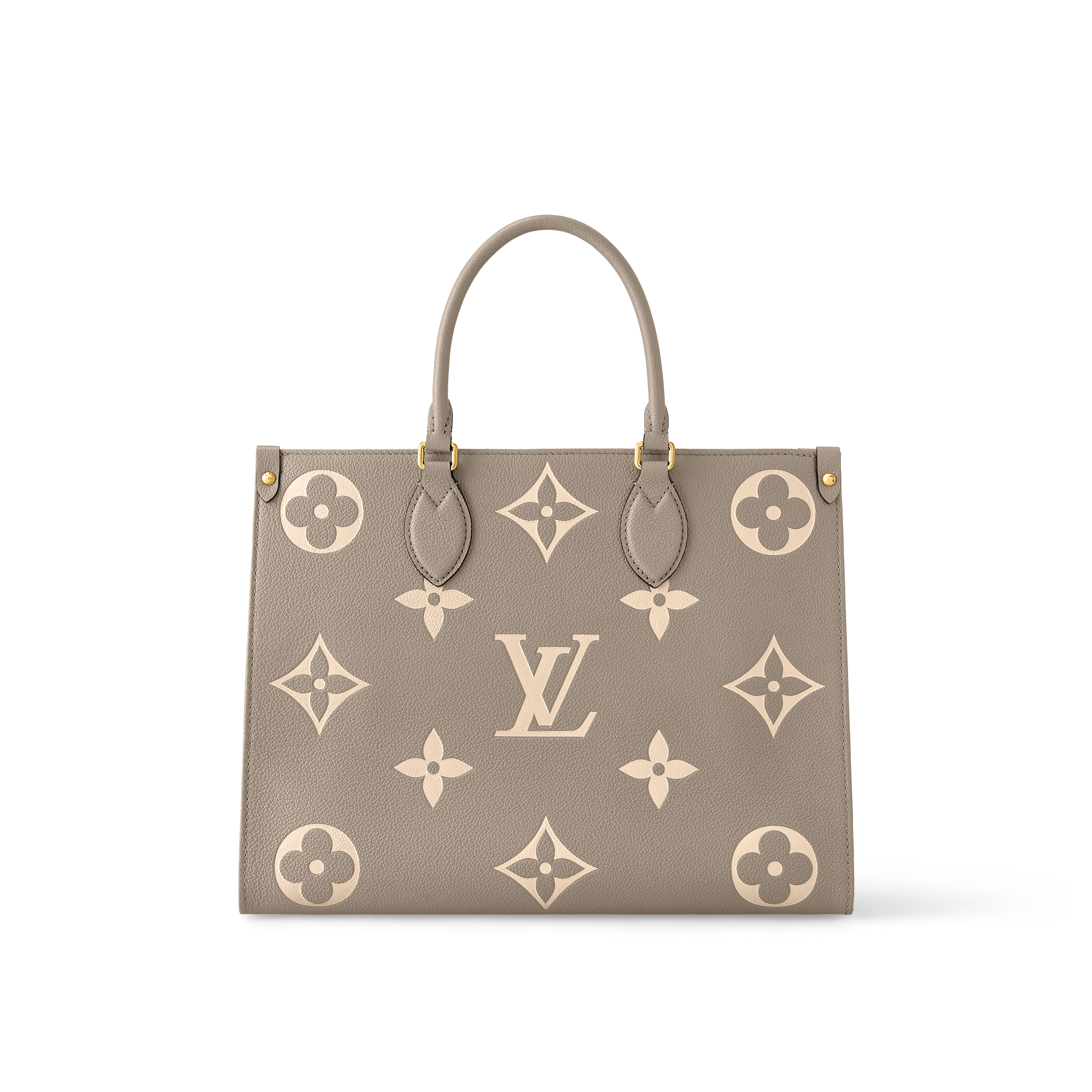 Bolsa OnTheGo MM Couro Monogram Empreinte Bicolor - Bolsas | LOUIS